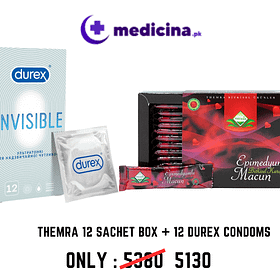 Themra Epimedium Macun 12 Sachet Box + 12 Durex Condoms | medicina.pk